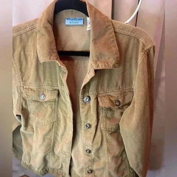 Wrangler Jackets & Blazers - Wrangler Blues Corduroy Jacket tan size large